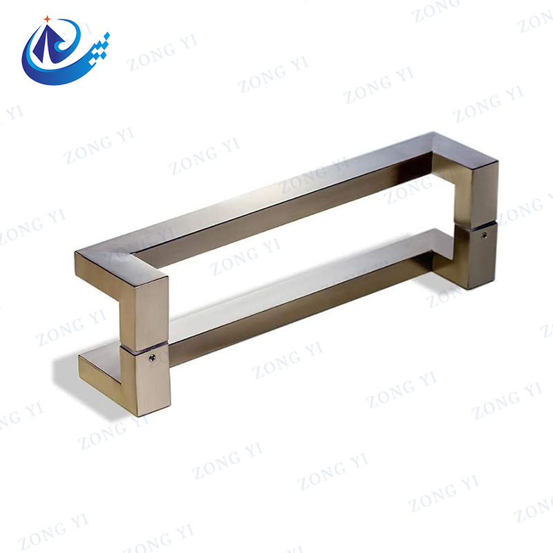 Double Cranked Stainless Steel Bathroom Glass Door Handle: A Stylish and Functional Choice